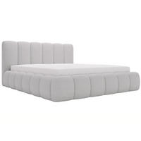 POLSTERBETT Cloud 200x200 Bouclé-Stoff Hellgrau - Hellgrau, Textil (200/200cm) - Graingold