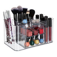 KOSMETIK-ORGANIZER - Transparent, Kunststoff (24.5/13/14.5cm) - Relaxdays