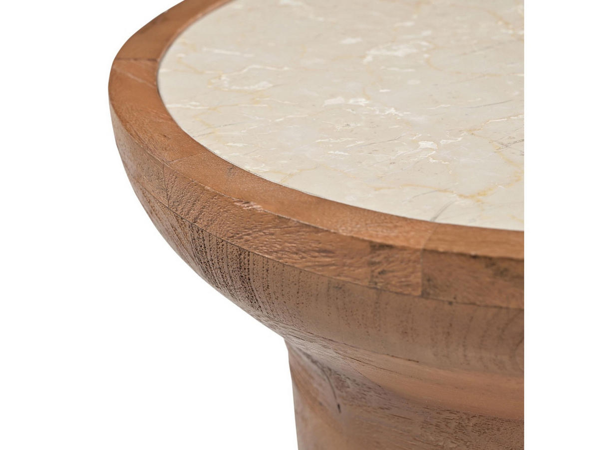 BEISTELLTISCH Moos Mangoholz 33 cm / 33 cm Natur - Naturfarben, Holz (33/33/50cm) - Villa Möbel