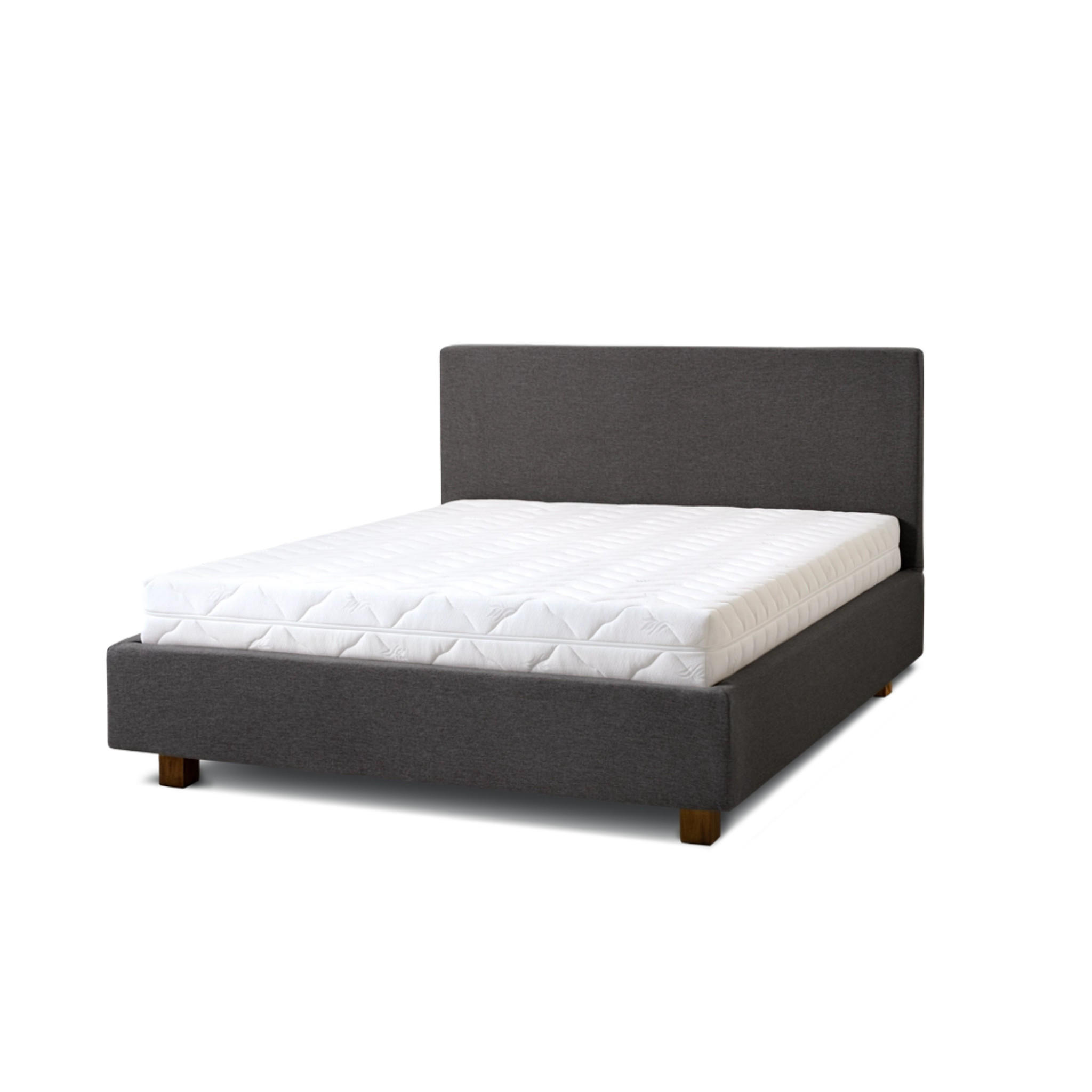 POLSTERBETT Puro 180x200 in Siena Dark Gray - Dunkelgrau, Holz (180/200cm) - Letti Moderni