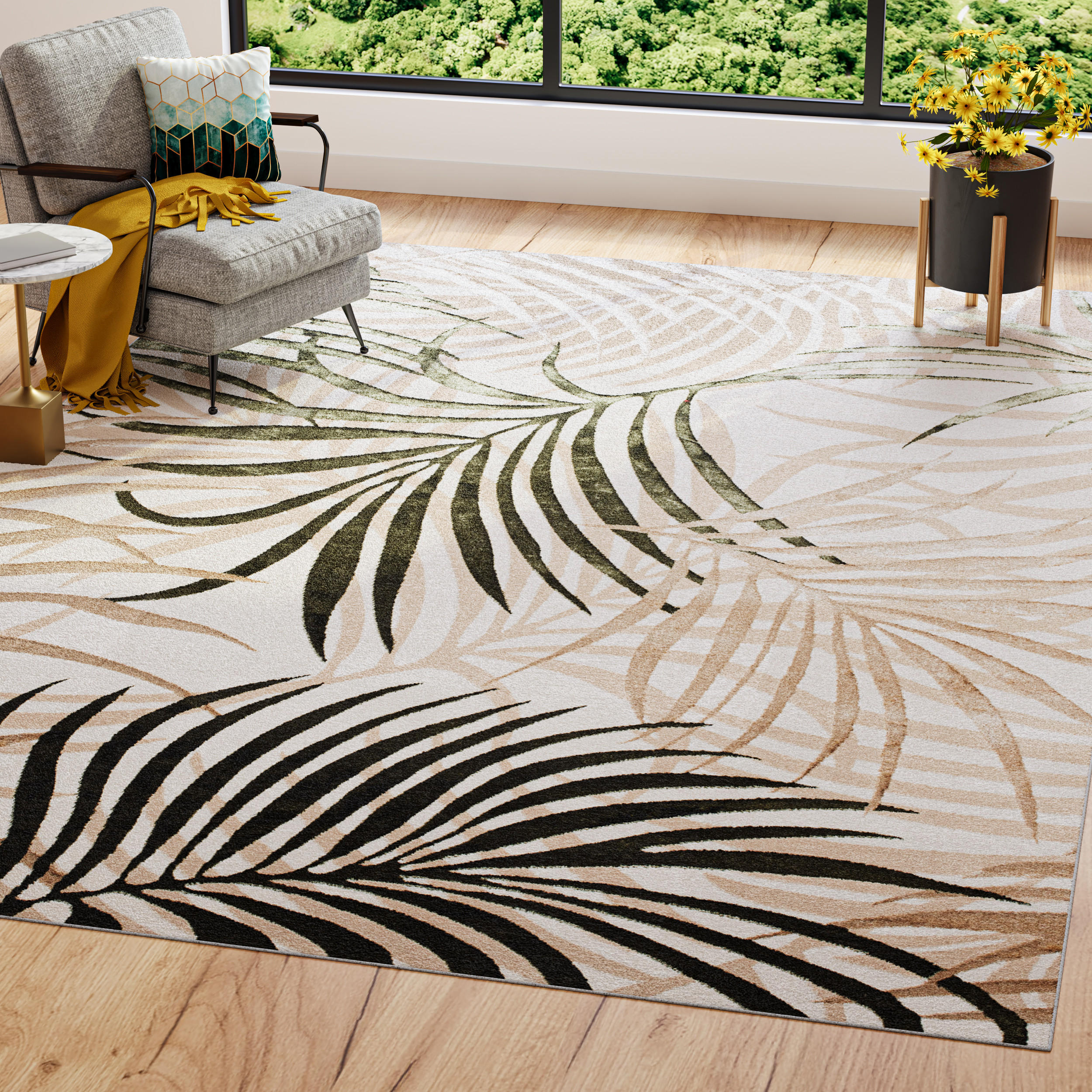 TEPPICH GOLDEN Creme Beige 140/200 cm - Beige, Kunststoff (140/200cm) - Tapiso