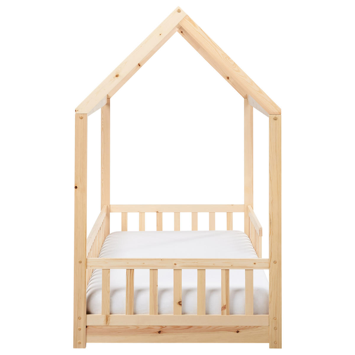 KINDERBETT 90x200 cm Heller Holzfarbton Cossaye - Hellbraun, Holz (90/200cm) - Beliani