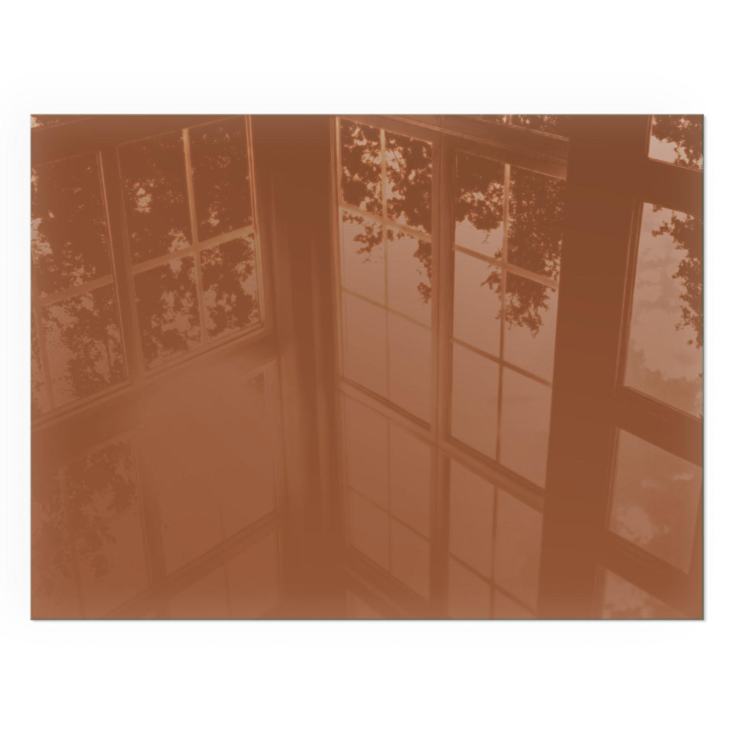 GLASPLATTE für Kamin 80x60 cm - Braun, Glas (80/60/0.4cm) - TULUP