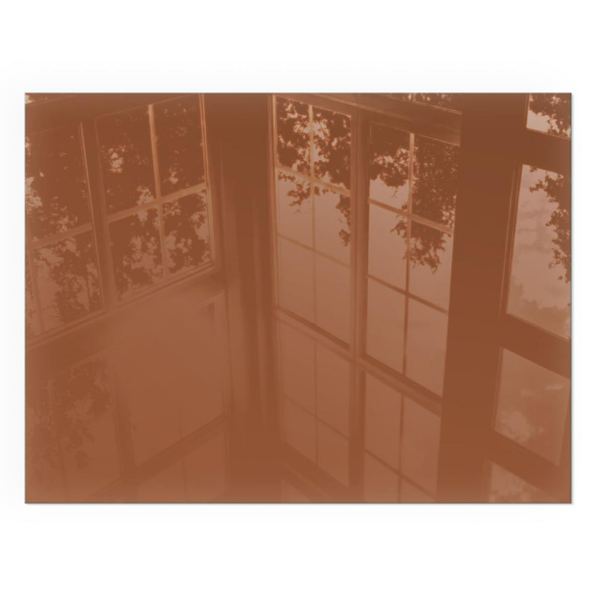 GLASPLATTE für Kamin 80x60 cm - Braun, Glas (80/60/0.4cm) - TULUP