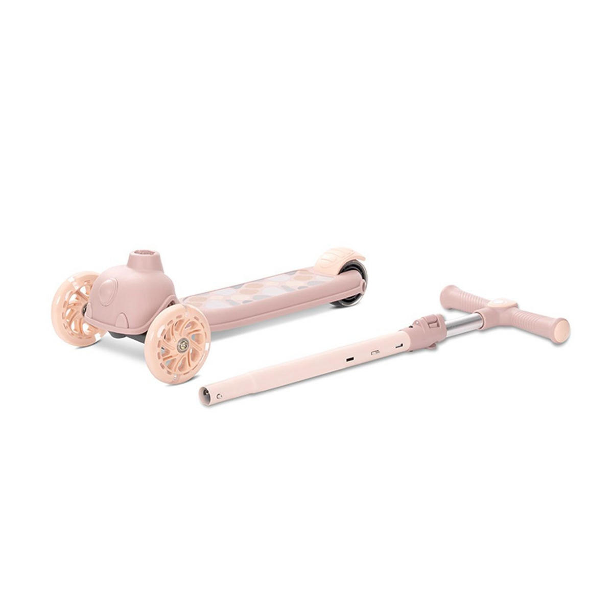 KINDERROLLER Jetster PU-Rollen beige ABEC-9 Lenker abnehmbar höhenverstellbar - Beige, Kunststoff (54/27/77cm) - Lorelli