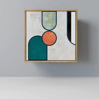 SIDEBOARD COOL STORY, Eichefarben, 57,5x42x57,5 cm, Ohne Füße - Eichefarben/Multicolor, Holzwerkstoff (57.5/57.5/42cm) - SpaceRebels