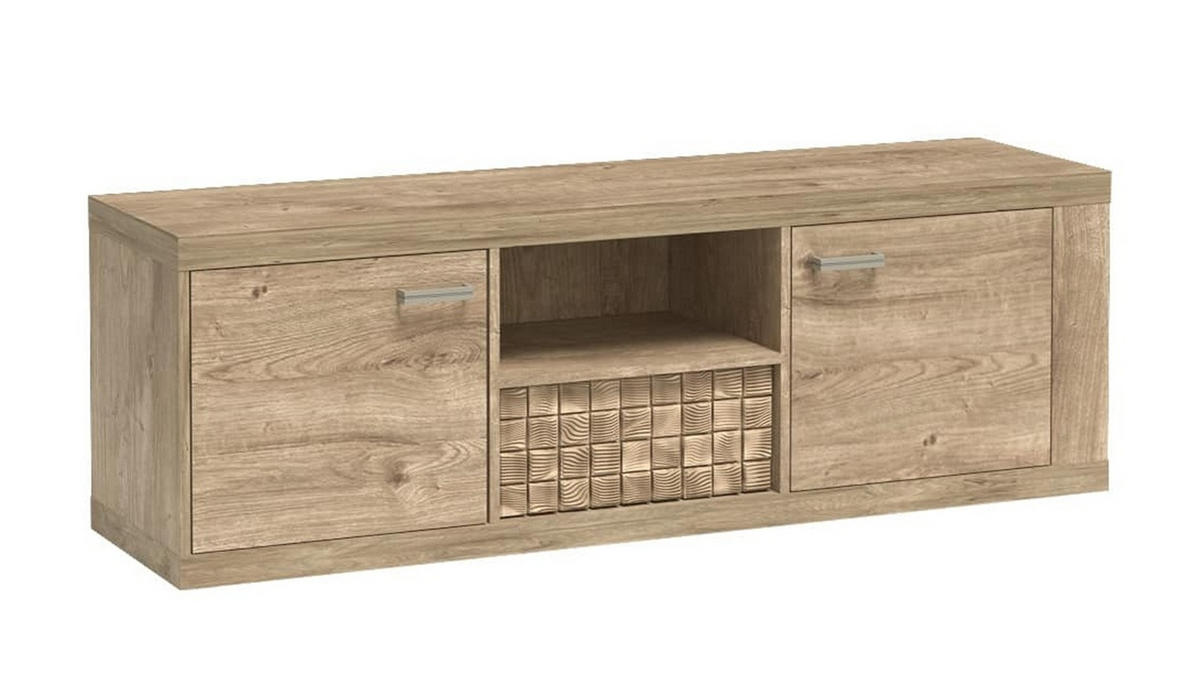 TV-SCHRANK NATURAL​ N-12 - Eichefarben, Holzwerkstoff (150/51/41cm) - Meblini