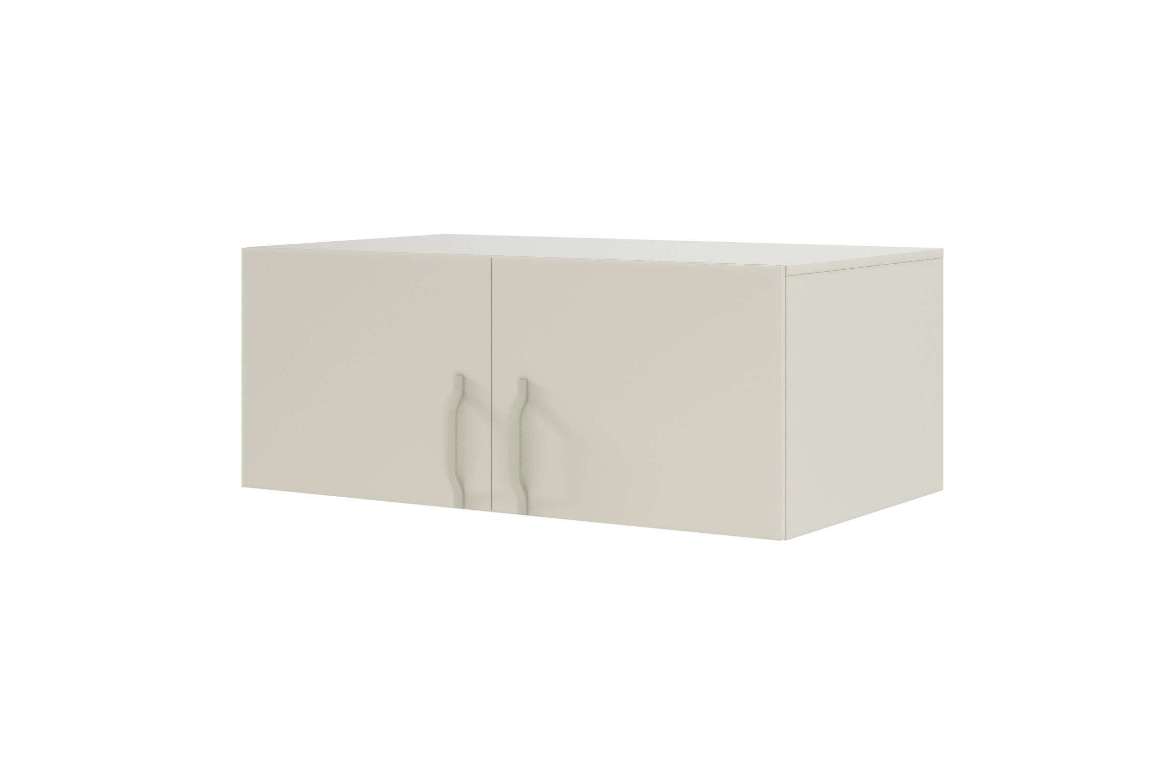 AUFSATZSCHRANK BRISSO BRN3 100/40/60,5 cm in Kaschmir mit Metallgriffen - Kaschmir, Holzwerkstoff/Metall (100/40/61cm) - Deine Möbel 24