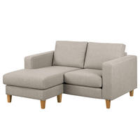ECKSOFA - Cappuccino, Holz/Buchenholz (154/140cm) - home24