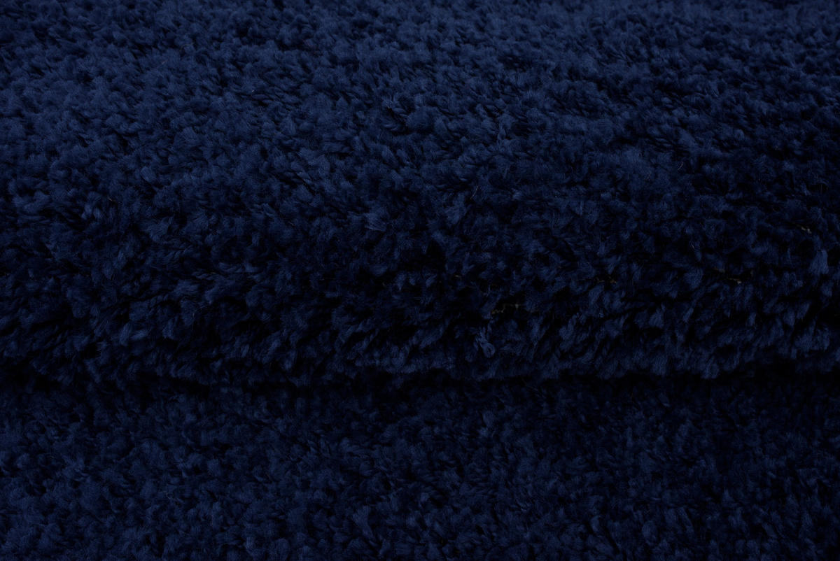 TEPPICH ESSENCE ROUND Marine 160/160 cm - Blau, Textil (160/160cm) - Tapiso