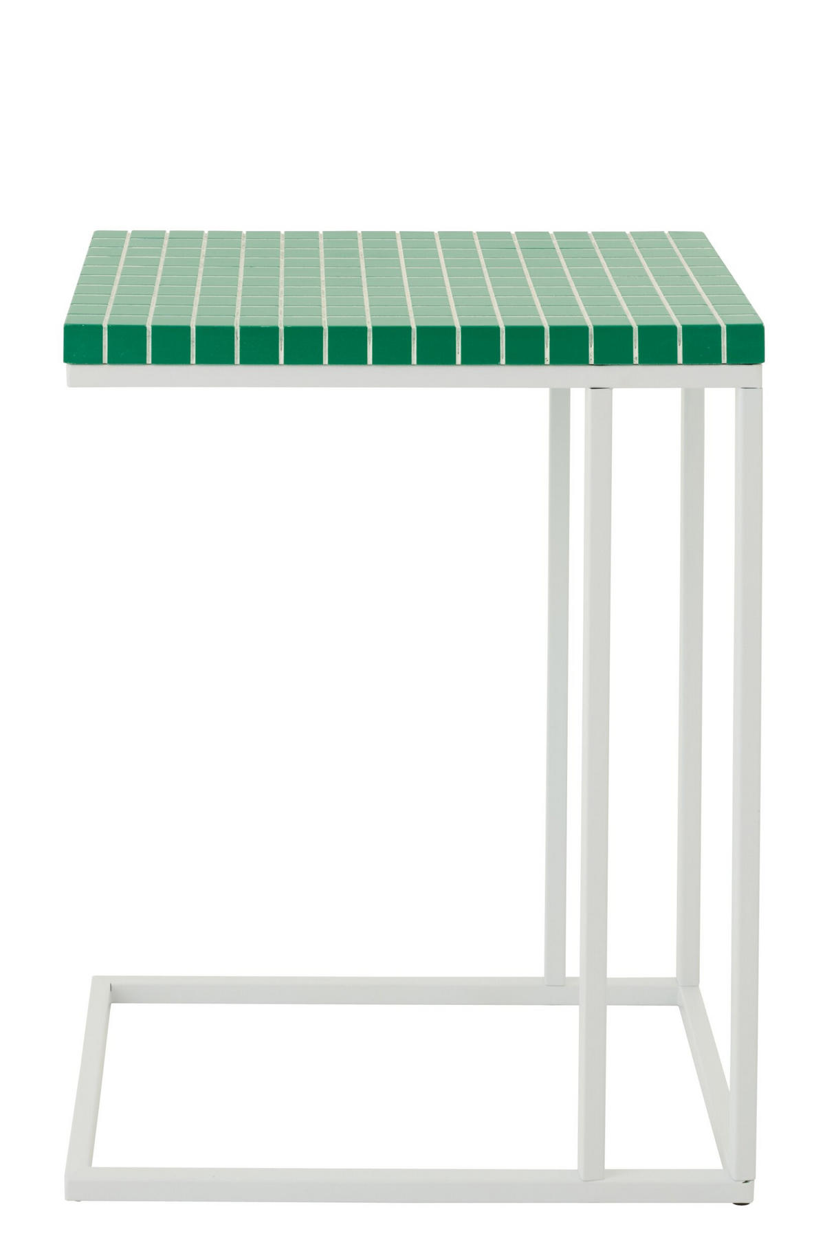 BEISTELLTISCH RECHTECKIG - Weiß, Metall (47.5/29.5/60.5cm) - J-Line