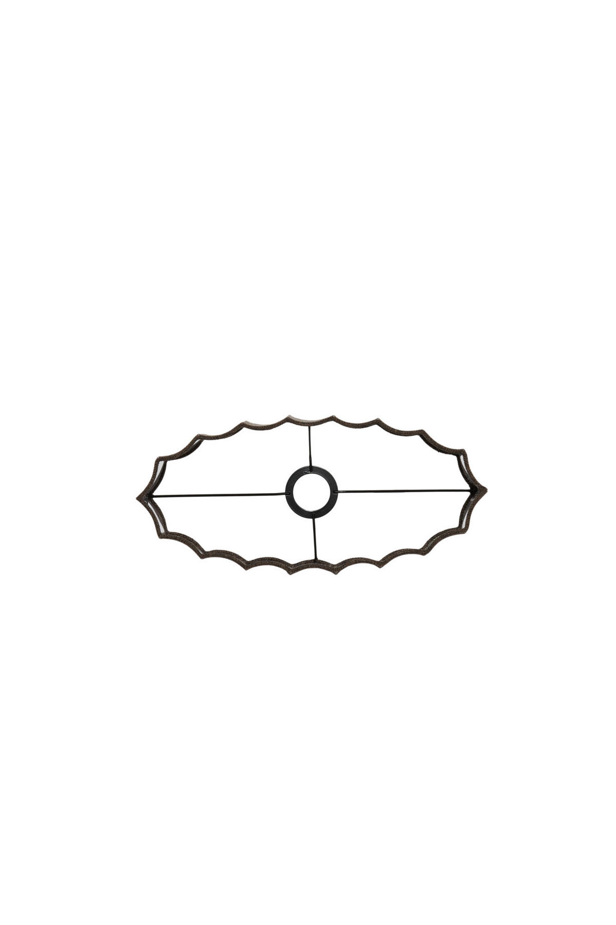 LAMPENSCHIRM Disli Braun 38/17,5/19 cm - Braun, Textil (38/17.5/19cm) - Light & Living