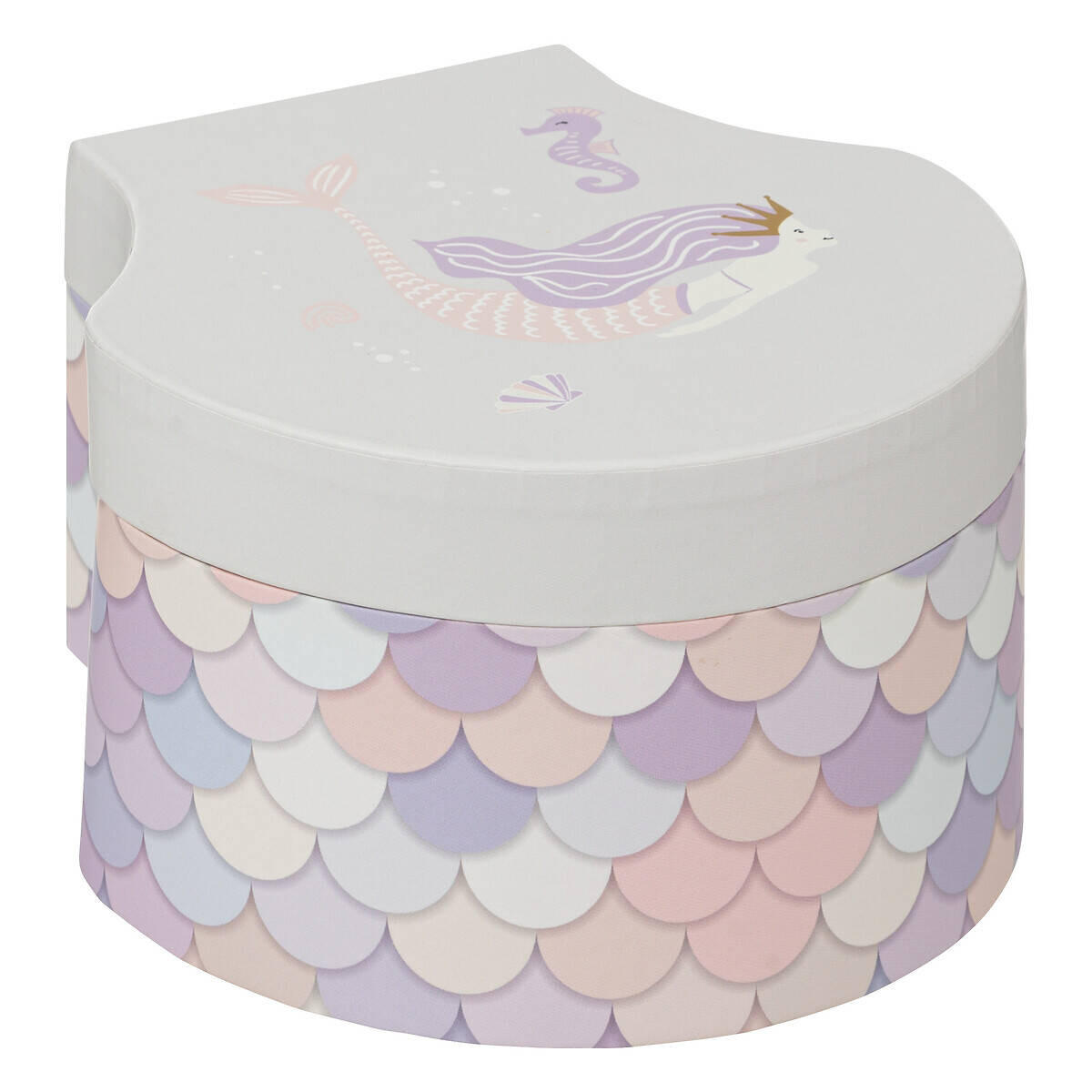 SPIELUHR Sirene Muschelform - Rosa, Karton (9/15/14.8cm) - Atmosphera for kids