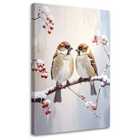 LEINWANDBILD Weihnachten 20x30cm - Grau, Textil (20/30cm) - Feeby