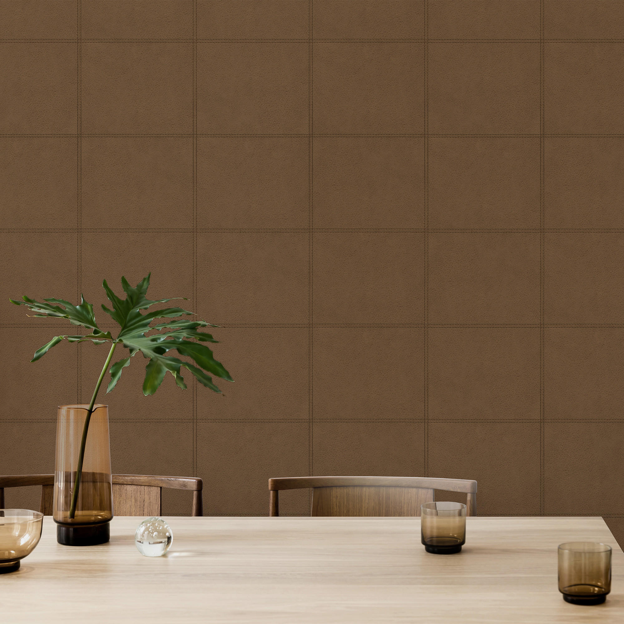 Thumbnail - Easy Decor Vliestapete, Braun, Cognac, Papier, Kunststoff, Mode, Rechteckig, 52x1000 cm, FSC Mix, Tapeten & Wandverkleid...