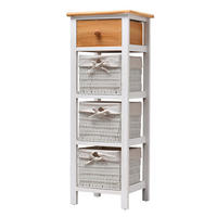 KOMMODE Weiß 27/31/85 cm - Weiß, Holz (27/85/31cm) - Mobili Rebecca