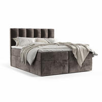 BOXBETT Essence Braun 180/200 cm - Schwarz/Braun, Holz/Holzwerkstoff (180/200cm) - Maison de Reve