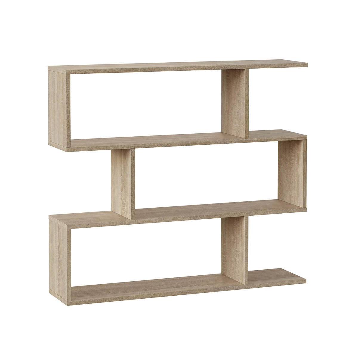 REGAL mit 3 Ebenen L110 cm - Athena - Eiche Artisan, Holzwerkstoff (24/97/110cm) - Calicosy