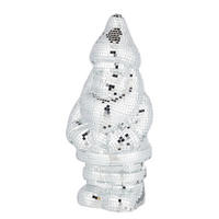 DEKO-FIGUR Santa Disco - Silberfarben, Glas (18/45/19cm) - BUTLERS