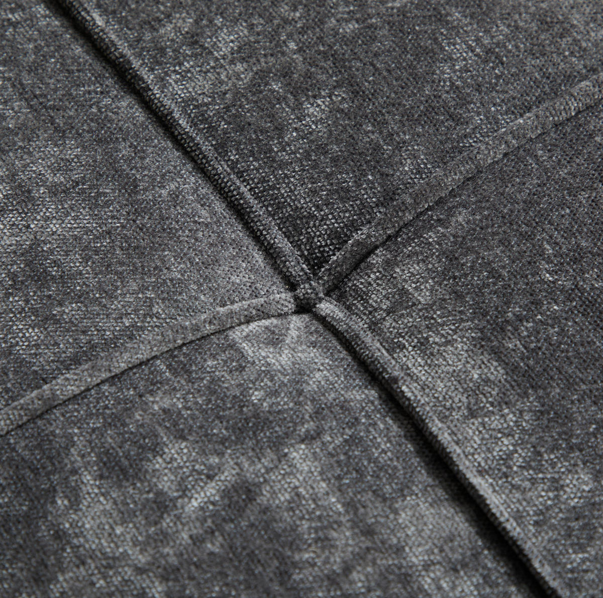 SCHLAFSESSEL 167/79/83 cm dunkelgrau aus Chenille mit Stauraum - Dunkelgrau, Textil (79/83/167cm) - OKWISH
