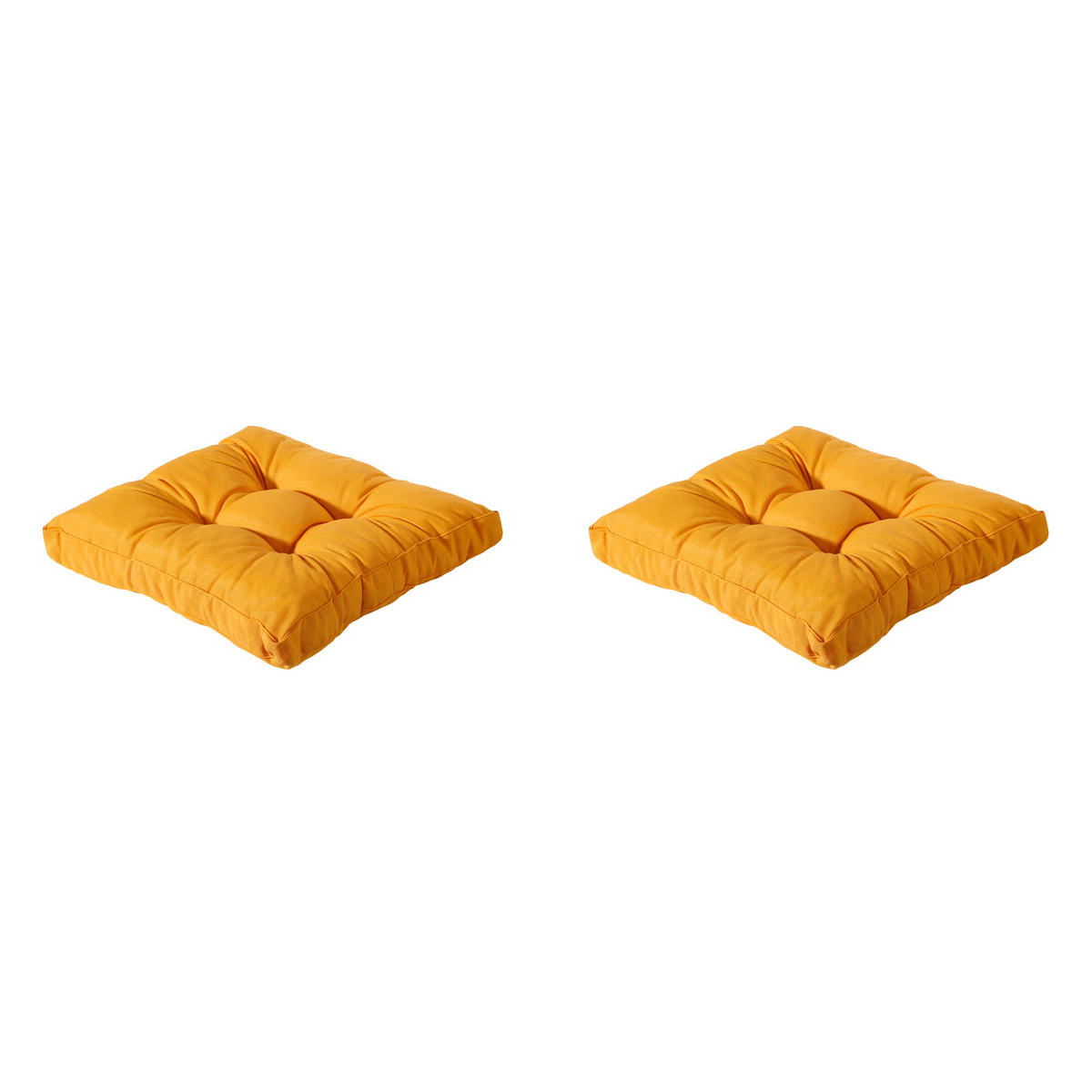 SITZKISSEN Panama 60/60 cm 2er-Set - Gelb, Textil (60/8/60cm) - Madison