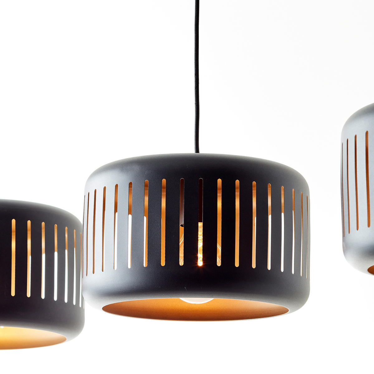 PENDELLEUCHTE Tyas 99800/86 - Schwarz, Holz (27/110/120cm) - Brilliant