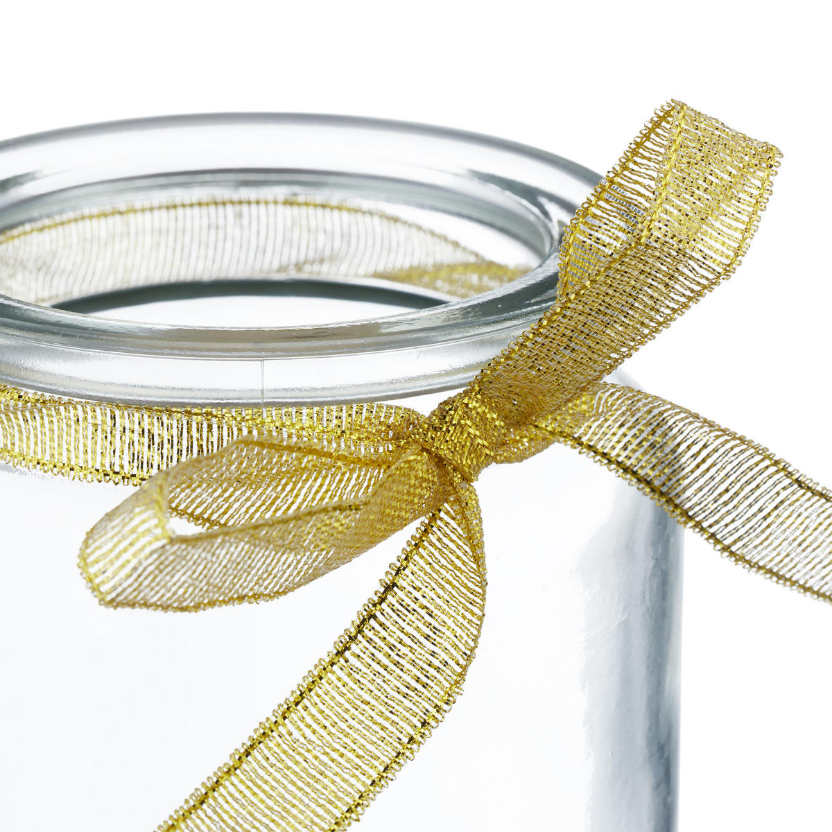 Transparent, Glas/Textil (9.5cm) - Relaxdays