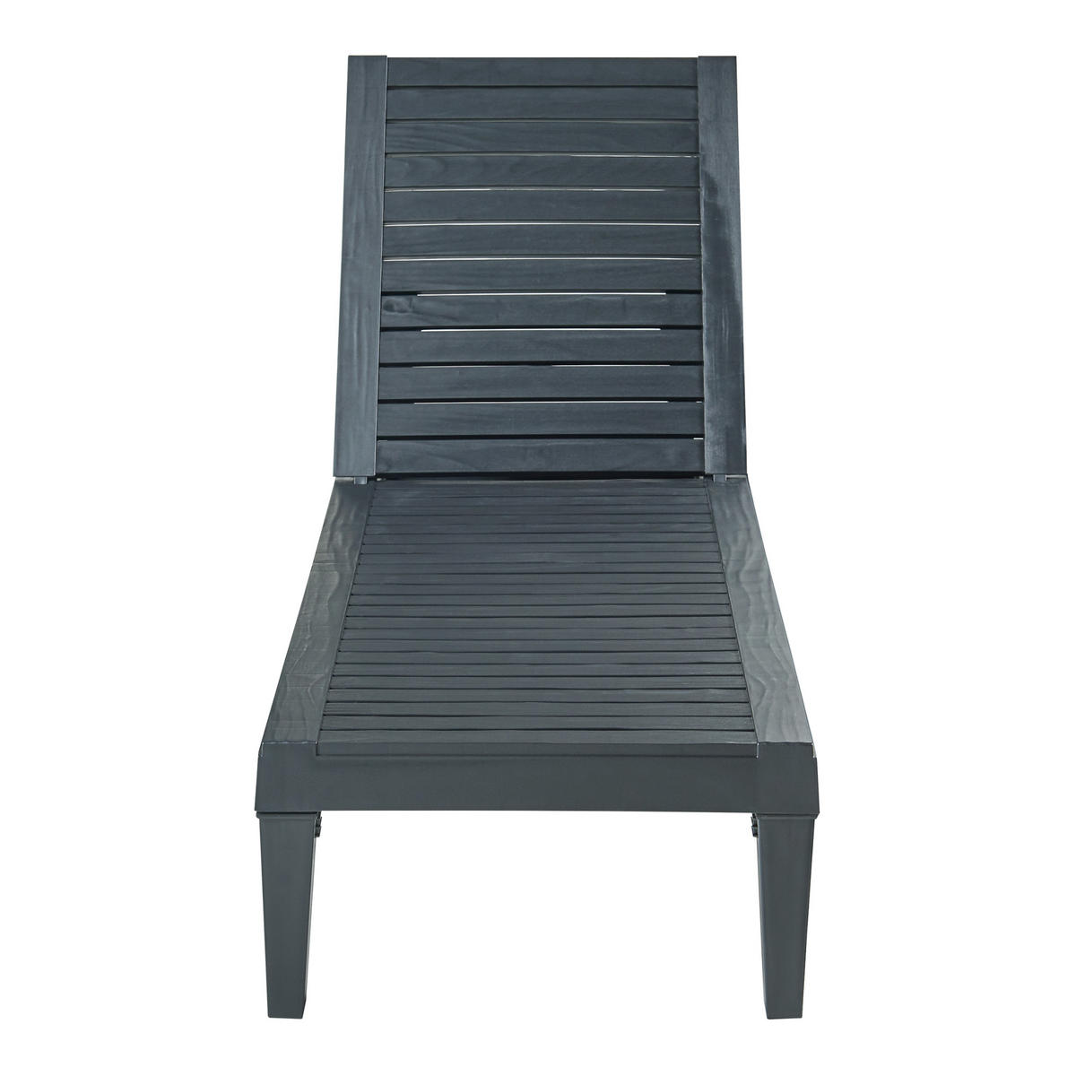 SONNENLIEGE Ateleta - Schwarz, Kunststoff (58/73.5/172cm) - casa.pro