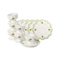 EIERBECHER MIT UNTERTELLER Easter Delight grün 6er Set - Grün, Keramik (9.9/6.3/9.9cm) - Villeroy & Boch