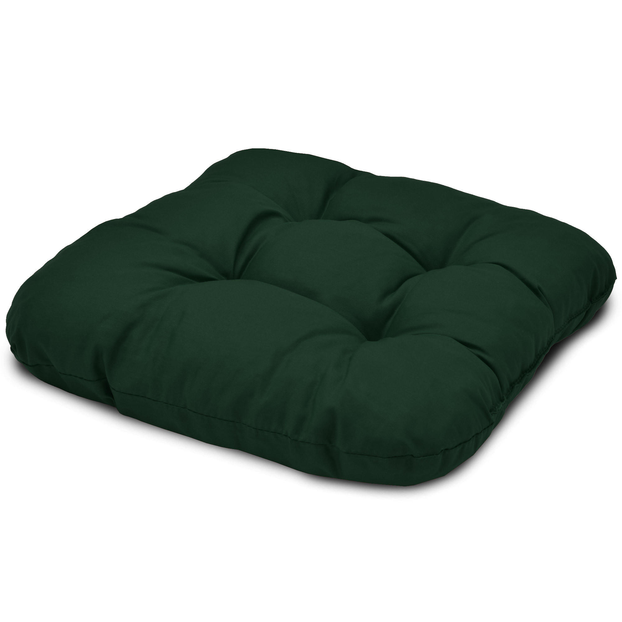 STUHLKISSEN Lisa 40/40/8 cm Dunkelgrün 4tlg - Dunkelgrün, Textil (40/40cm) - Beautissu 
