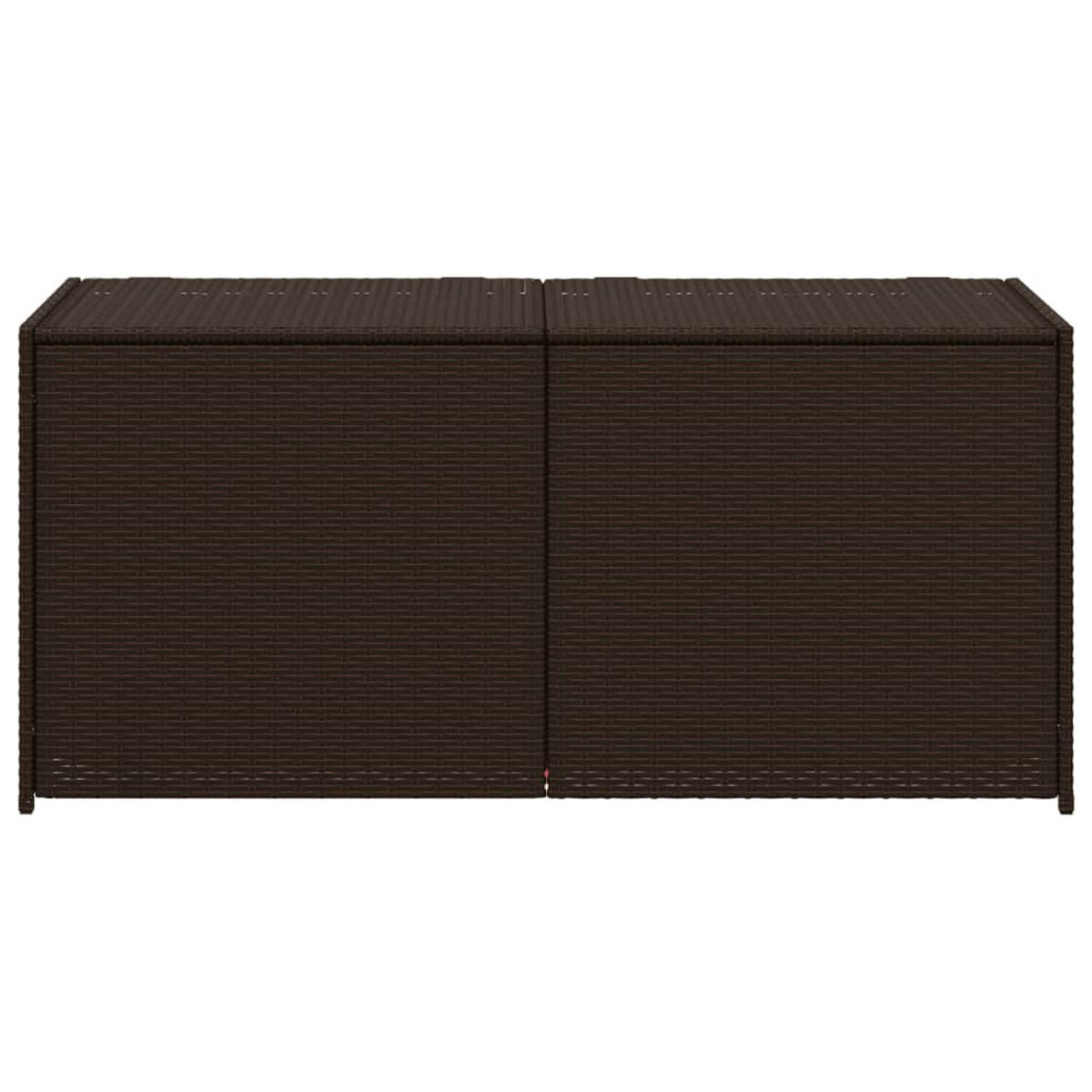 GARTENTRUHE Braun 283L Poly Rattan - Braun, Kunststoff (120/102/50cm) - furnicato