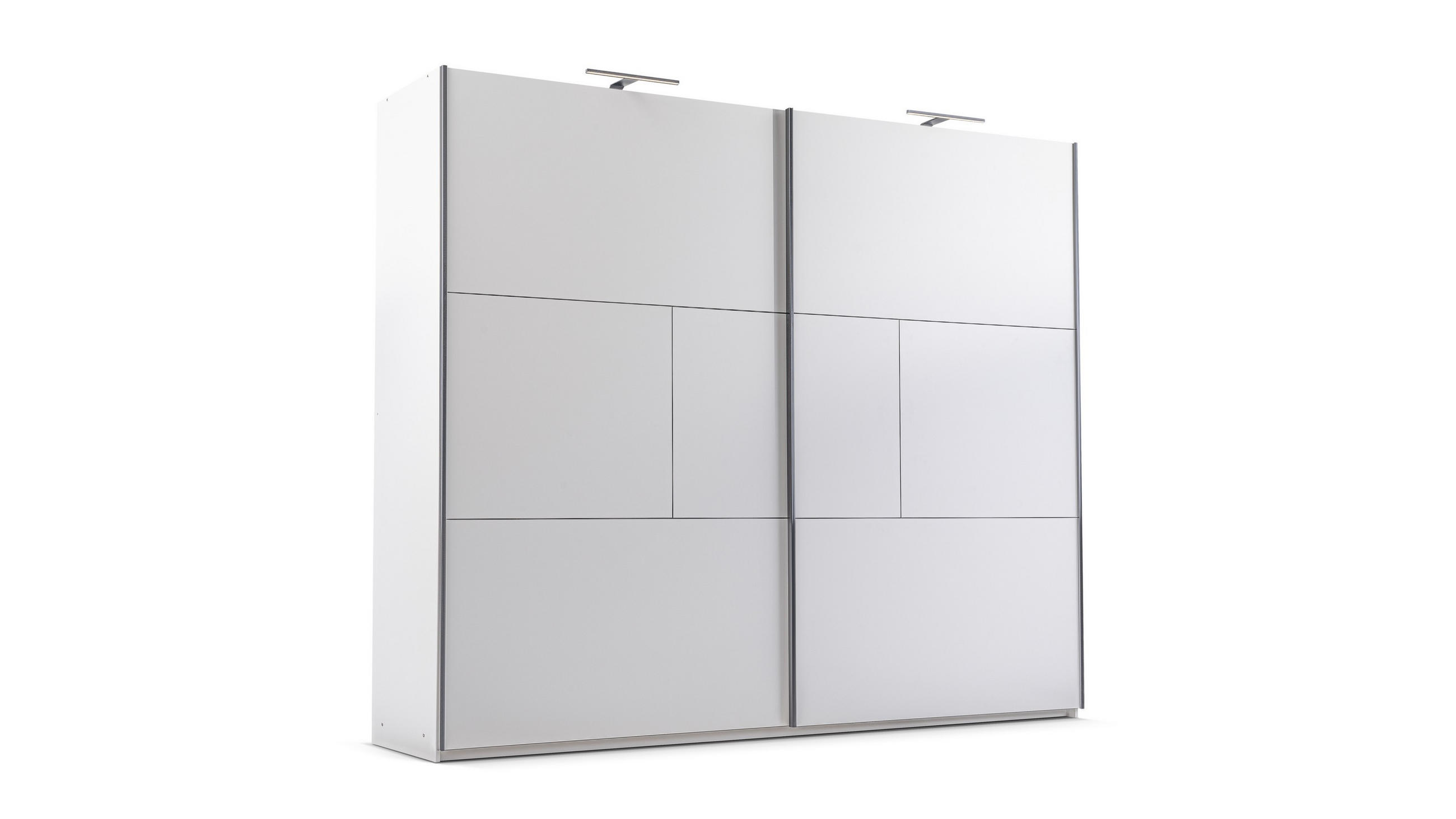 SCHWEBETÜRENSCHRANK SHEN 250/215/65 cm 2-türig Weiß - Weiß, Holzwerkstoff (250/215/65cm) - MASSENO