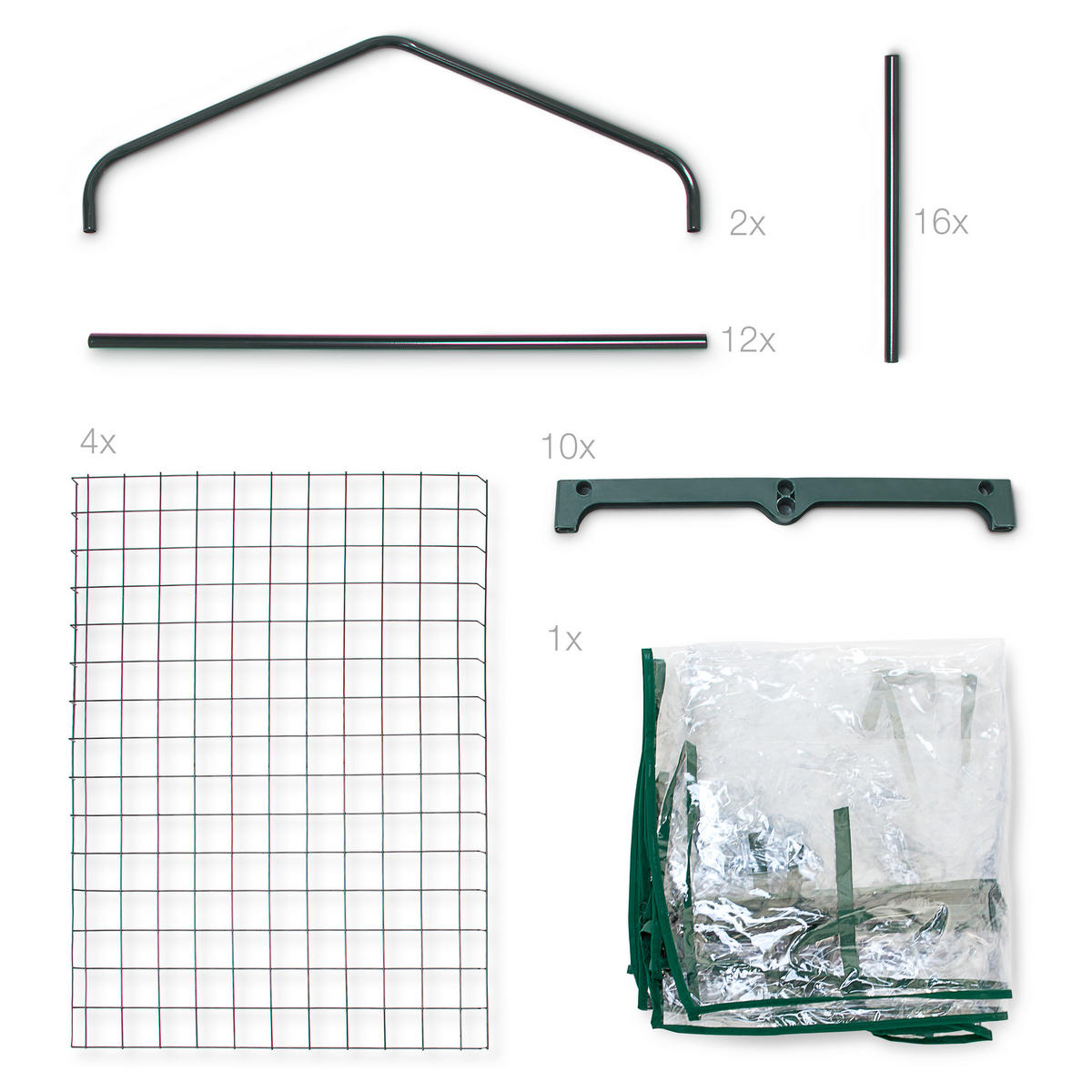 ANZUCHTGEWÄCHSHAUS - Transparent, Kunststoff/Metall (70/156/49.5cm) - Relaxdays