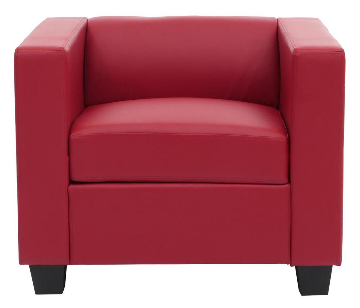SESSEL LOUNGESESSEL Rot - Rot, Leder (86/70/75cm) - MCW