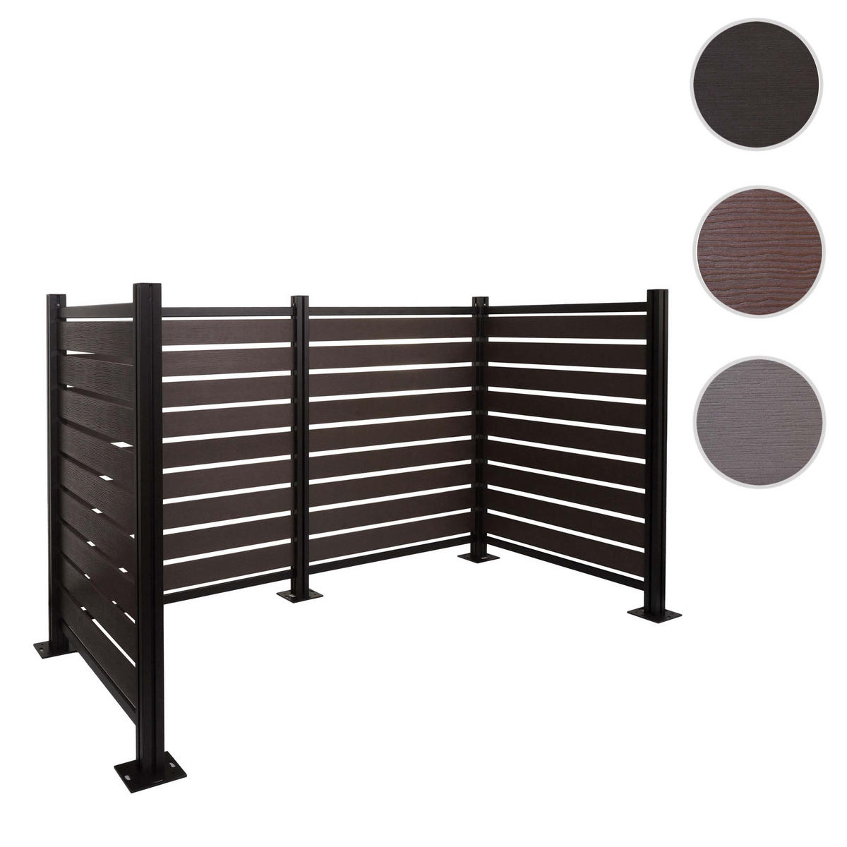 PLOT NA POPELNICE Antracit - antracitová, kov (206/130/110cm) - MCW