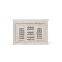 SIDEBOARD aus gealtertem weißem Mangoholz - Perlmutt, Holz (40/100/150cm) - Giner y Colomer