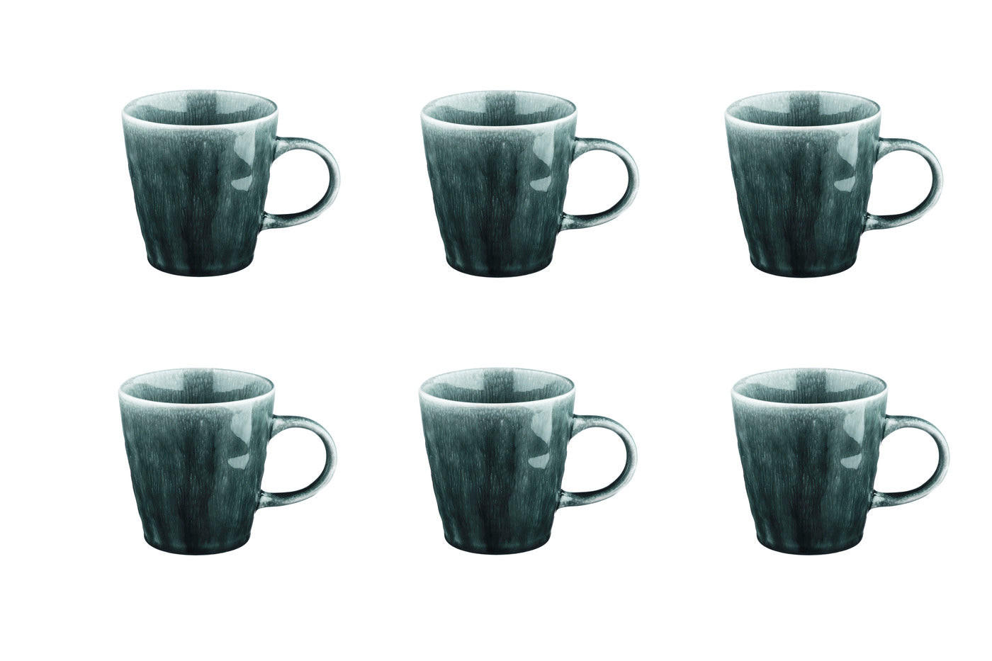 TASSEN Moon 400ml - 6er-Set - Petrolfarben - Blau, Keramik (0.4L) - Björn