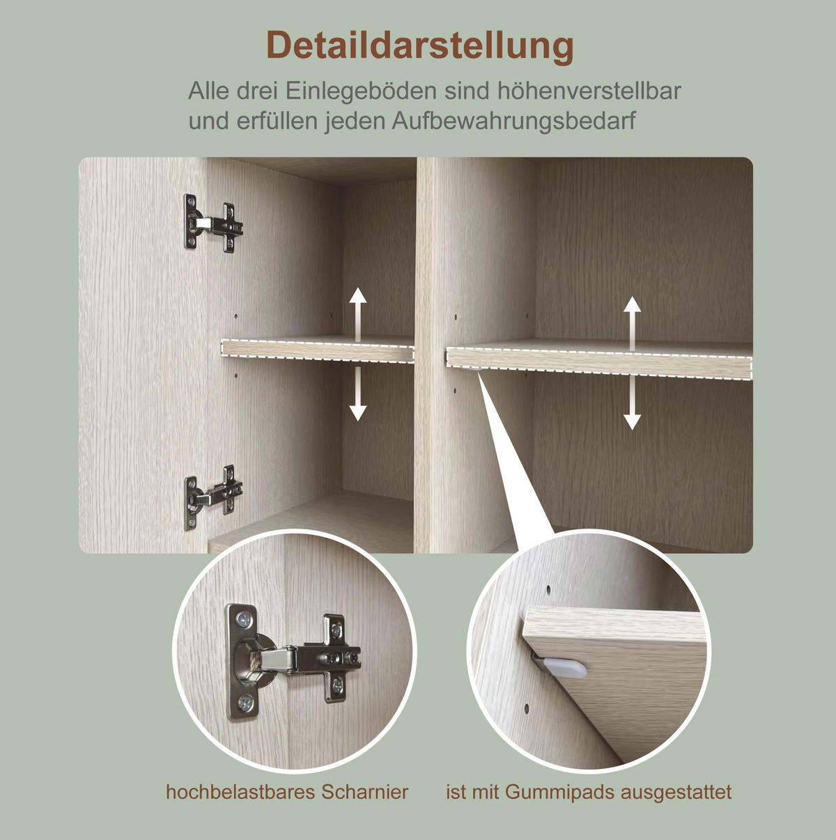 BUFFET aus MDF 35x80x181 cm Weiß mit Müllbereich, Mikrowellenfach und Stauraum für Saugroboter - Weiß, Holzwerkstoff (80/181/35cm) - Modfu