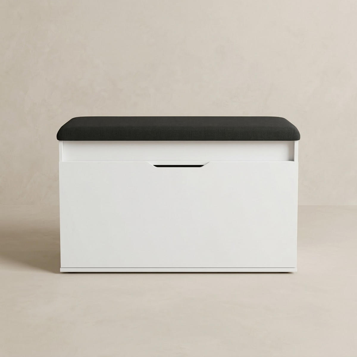 SCHUHSCHRANK Soto 80/50/35 cm Sitzbank - Weiß, Holzwerkstoff (80/50/35cm) - BOXIMO
