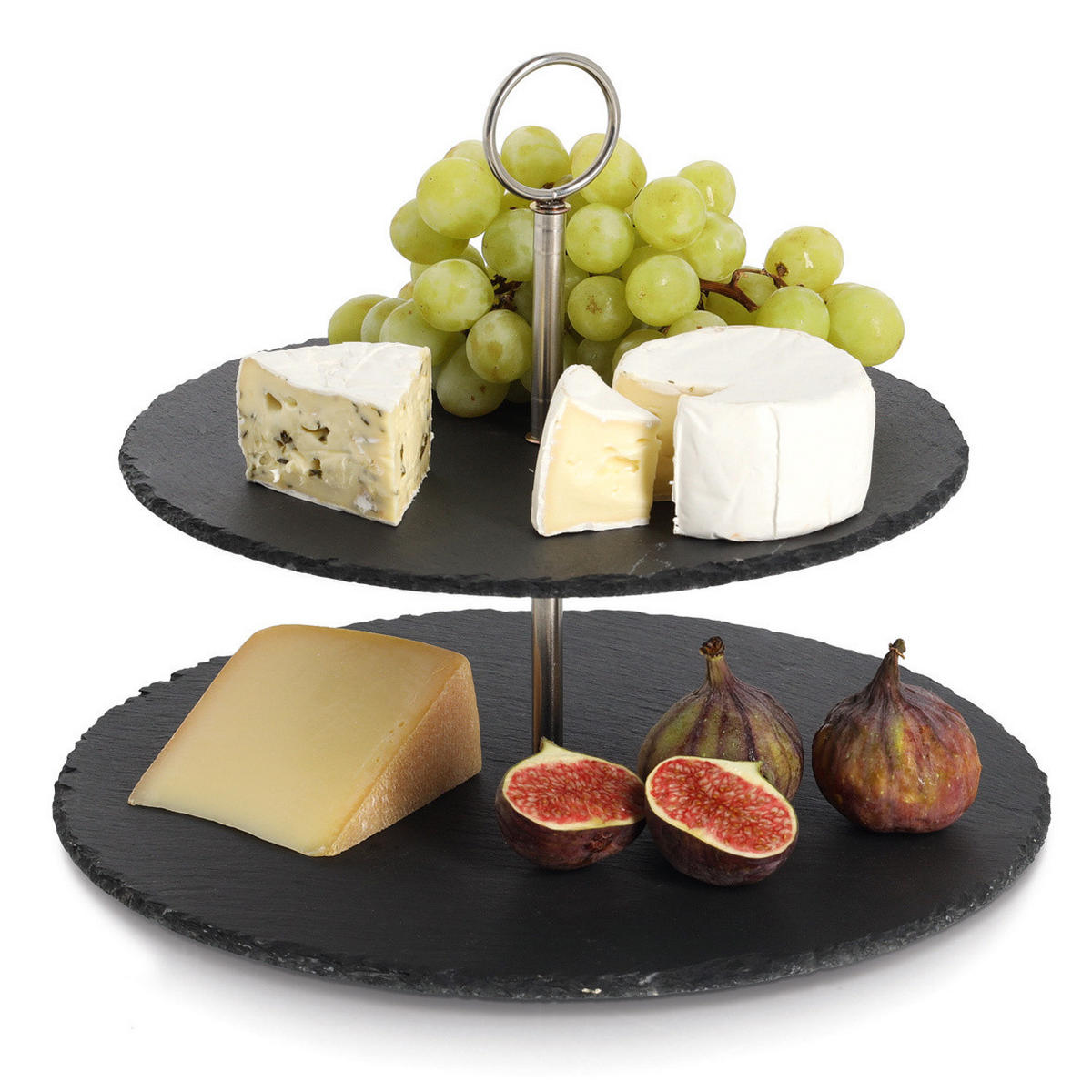 ETAGERE Schwarz 30/30/23 cm - Schwarz, Metall (30/23cm) - ZELLER