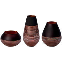 DEKO-SET Manufacture Swirl schwarz 3er Set - Schwarz, Glas (1cm) - Villeroy & Boch