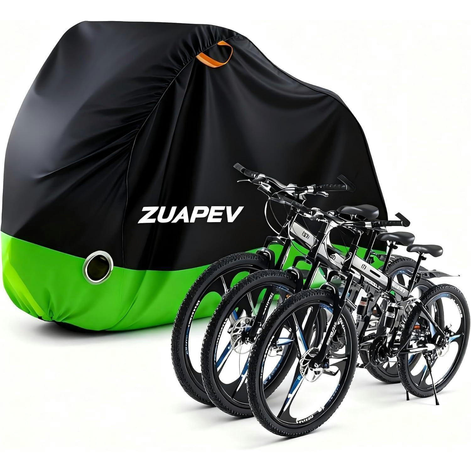 FAHRRADABDECKUNG für 2-3 Fahrräder 208x112x110 cm Grün - Multicolor, Textil (112/110/208cm)