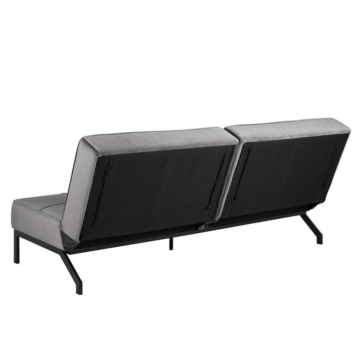 BÄDDSOFFA Per för 2 personer 198 x 95 x 87 cm – grå - Grå, Träbaserade material/Textil (198/87/95cm) - ebuy24