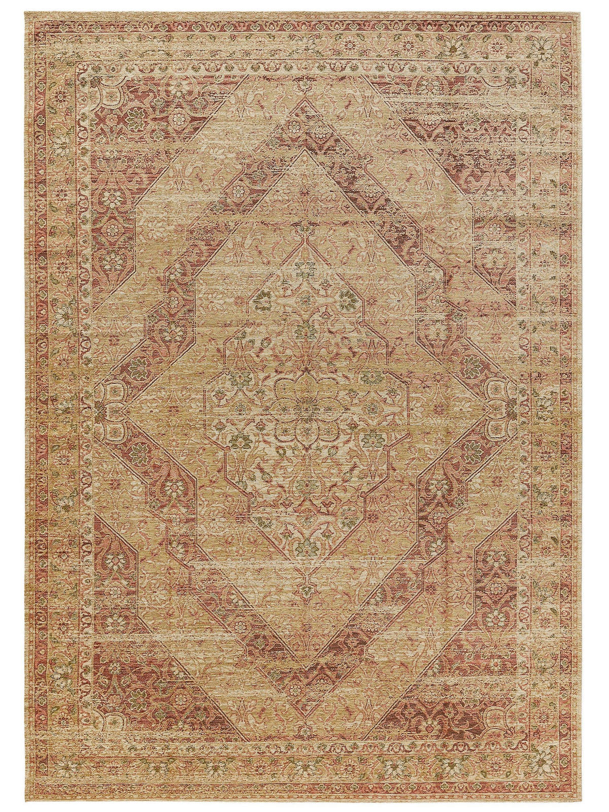 FLACHGEWEBETEPPICH Frencie Rosa 80x165 cm - Rosa, Textil (80/165cm) - benuta Nest