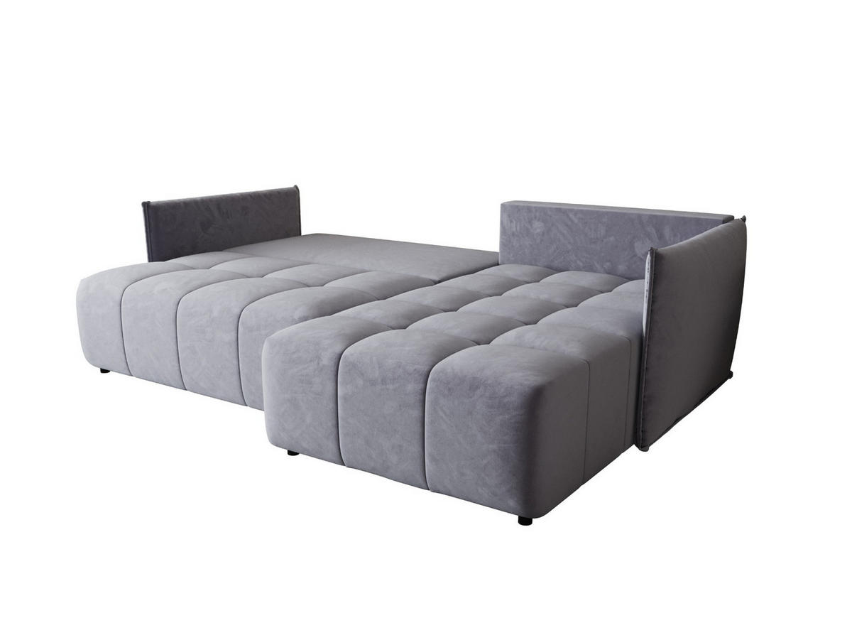 ECKSOFA mit Schlaffunktion ONIL L Monolith 70 Rechts - Hellblau, Textil (245/175cm) - Bedante