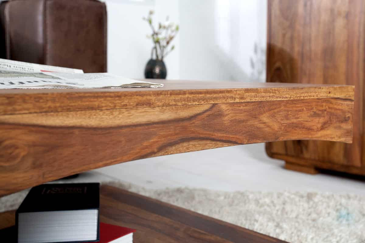 COUCHTISCH CUBUS Sheesham Natur 120 cm - Braun, Holz (70/118/37cm) - riess-ambiente