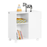 ROLLCONTAINER Weiß - Weiß, Holzwerkstoff (58/59/35cm) - SoBuy