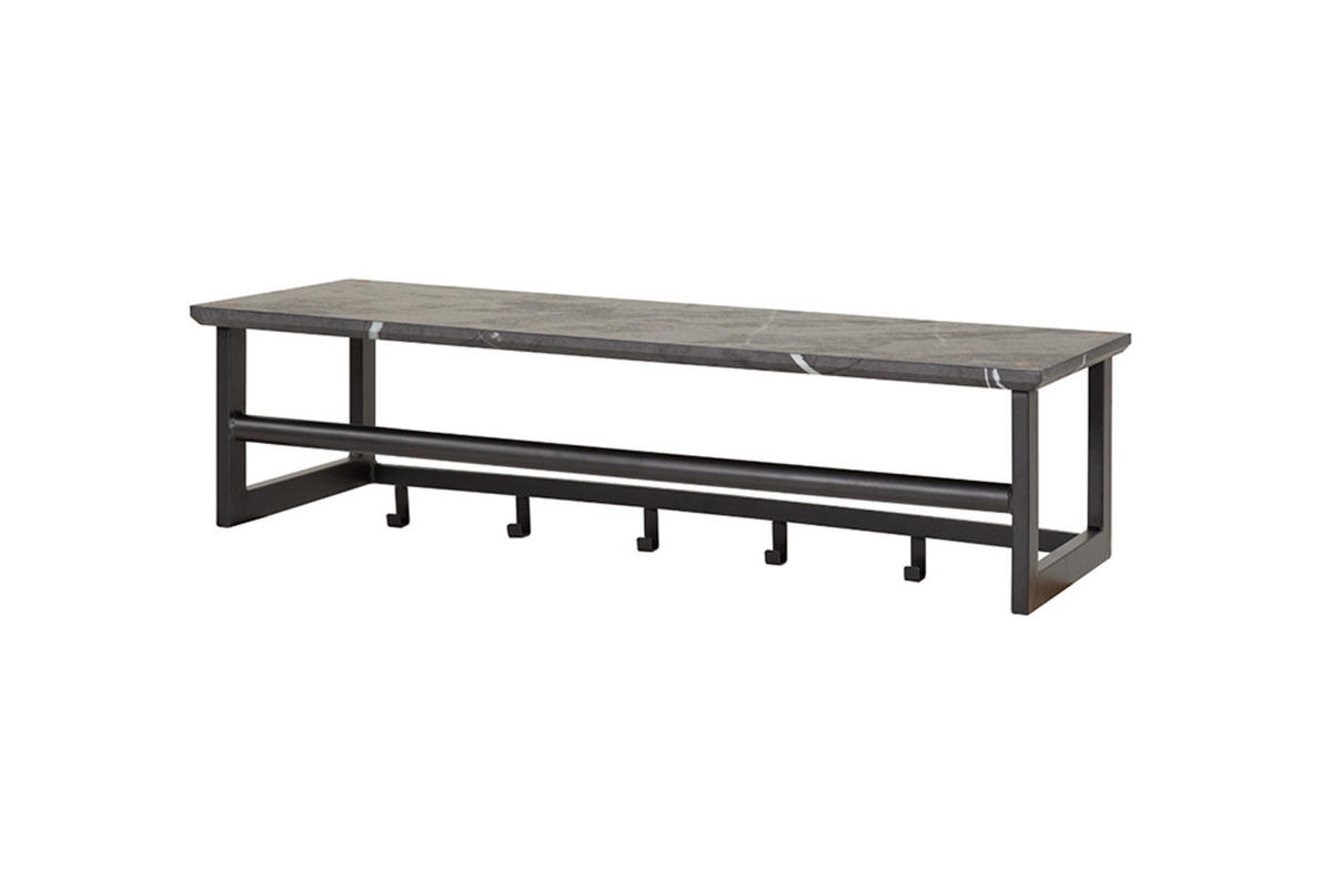 GARDEROBE SESTA Grau Kunststoff - Grau, Kunststoff (80/24/30cm) - KAWOLA