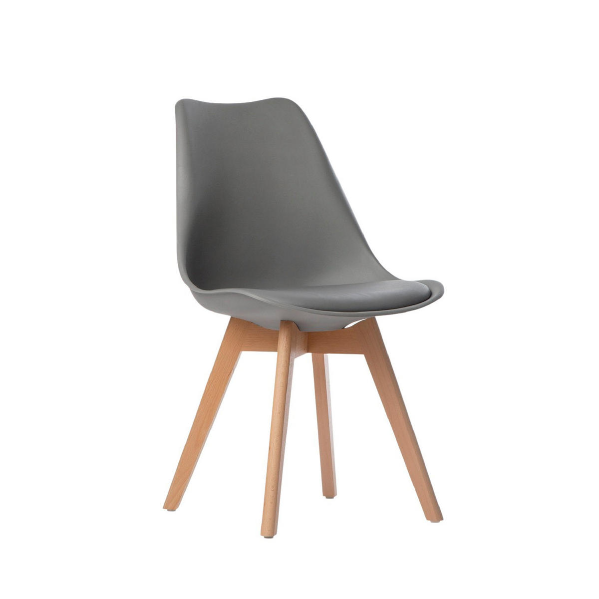 ESSZIMMERSTUHL Kler Grau 48 cm x 82 cm - Grau, Kunststoff (48/82/57cm)