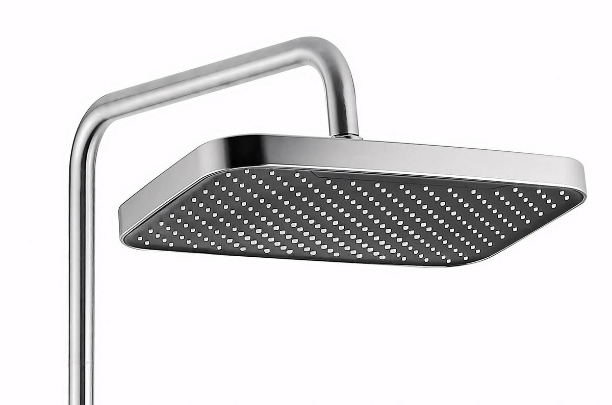 DUSCHGARNITUR Rea Arlo Brush Nickle - Nickelfarben, Metall (28.7/132/23cm) - REA